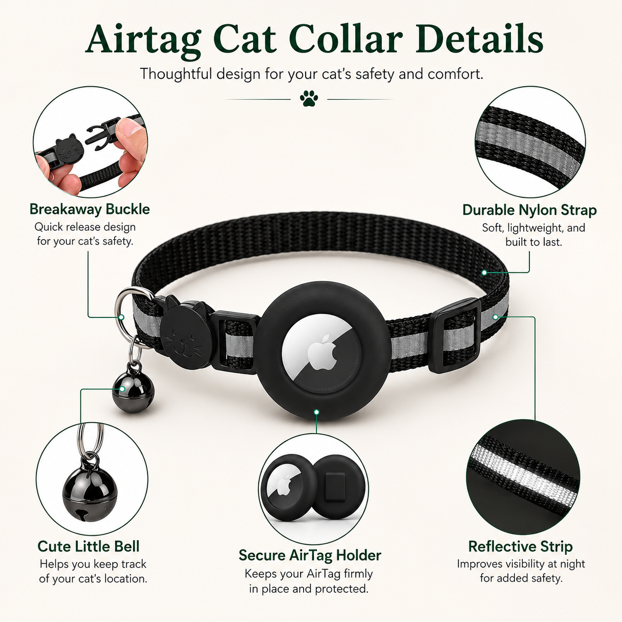 Cat Nook's AirTag Collar